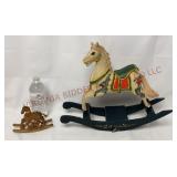 Wooden Rocking Horse & Musical Rocking Horse