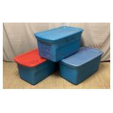 Large Sterlite Storage Totes w Lids - 3