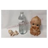 Lefton Piano Baby & Kewpie Figurine Night Light