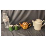 Individual Creamers, Teapot & Sanka Coffee Pot