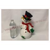 1970s Byron Mold Ceramic Snowman - 11.5" Tall