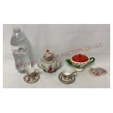 Christmas Teacup Ornaments & Porcelain Teapots
