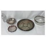 Vintage Silverplate, Silver Plate & Glass Bowls