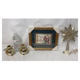 Candleholders, Santa Wall Art & Tree Topper