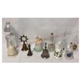 Vintage Hand Bells - Metal, Porcelain & Glass