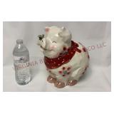 Farm Pig w Bee on Nose Cookie Jar by Bico