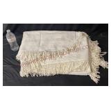 Vintage Morgan-Jones Full Size Fringed Bedspread