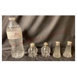 Vintage Sterling & Glass Salt & Pepper Shakers