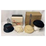 Vintage / Antique Ladies Hats & Hat Boxes