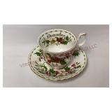 Royal Albert Bone China "December" Teacup & Saucer
