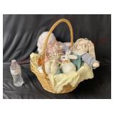 Easter Bunny Decor & Plush, Baby Blanket & Basket
