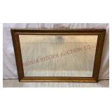 Vintage Bevel Edge Framed Wall Mirror - 41.5" Wide