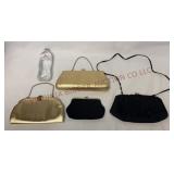 Vintage Clutch Evening Bags & Twist Clasp Purse
