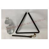 Wrought Iron Chuck Wagon Triangle Dinner Bell