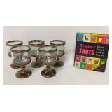 Vintage Cordial Shot Glasses & X-Rated Shots Book
