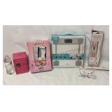 Coin Bank Locker, Conair Mirror, Scale, Flat Iron