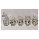 Libbey Holly & Berry Wreath Tumblers - Set of 4