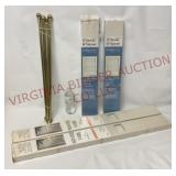 Curtain Rods & White Mini Blinds - See Desc