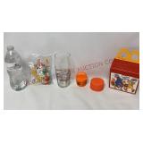 McDonalds Toys, Restaurant Glass & Happy Meal Box