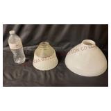 Vintage Glass Lamp Globes - Frosted & Waffle