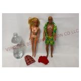 Vintage Malibu Barbie & Ken Dolls - Mattel