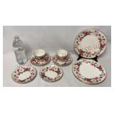 Crown Staffordshire England Bone China - 9pcs