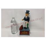 Uncle Sam Cast Iron Mechanical Coin Bank - Works!