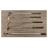 Golf Ball Retriever & Assorted Clubs