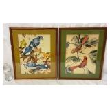 Vintage Custom Framed Birds by Anthony La Paglia