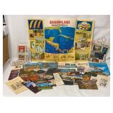 Vtg Travel Ephemera - Maps, Postcards, Brochures