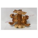 Mid Century Squirrels in Tree Salt & Pepper Set