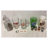 Barware - Flask, Opener, Glasses, Mugs & Toy Beers