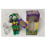 Vintage Mardi Gras Dancing Jester 13" Figure