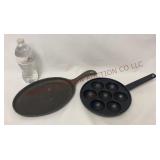Cast Iron Fajita Skillet & Egg Poacher