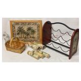 Palm Tree Wine Rack, Decor & Wall Border