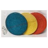 Round Woven Seat Cushions - 18.5" Across