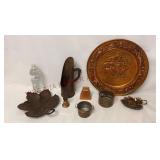 Vintage Copper Leaf Dishes, Wall Charger & More!!!