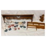 Vintage Heart Wall Shelves & Decor - See Desc
