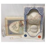 Vintage 1990s Wedding Gown, Veil & Gloves - Boxed