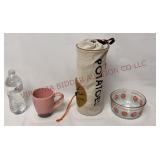 Arthur Court Mug, Potato Storage Bag & Pyrex Bowl