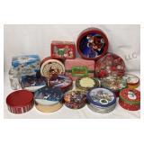 Christmas Holiday Metal Tins - 16