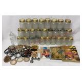 Vintage Atlas Mason Pint Jars & Canning Books