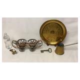Vintage Brass Charger, Turkish Coffee Pot & More!!