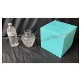Tiffany & Co Sybil Crystal Vase w Box - 5.75" Tall