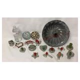 Antique Bundt Cake Pan & Vintage Cookie Cutters