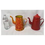 Vintage Graniteware & Enamel Coffee Pots - 2