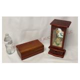Vintage Lane Cedar Box & Jewelry Armoire