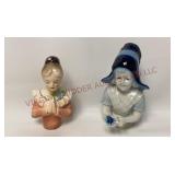 Vintage Praying Lady & Dutch Girl Half Dolls
