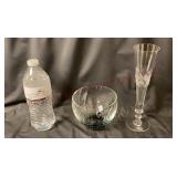 Czech Republic Bullicante Bowl & Bohemia Vase