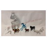 Vintage Horse Figurines - Various Materials
